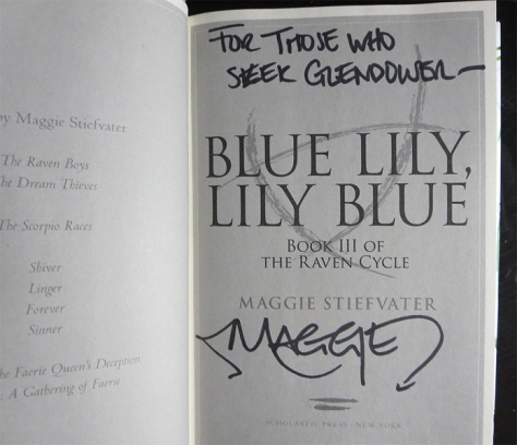 Maggie Stiefvater - Signed Blue Lily Giveaway